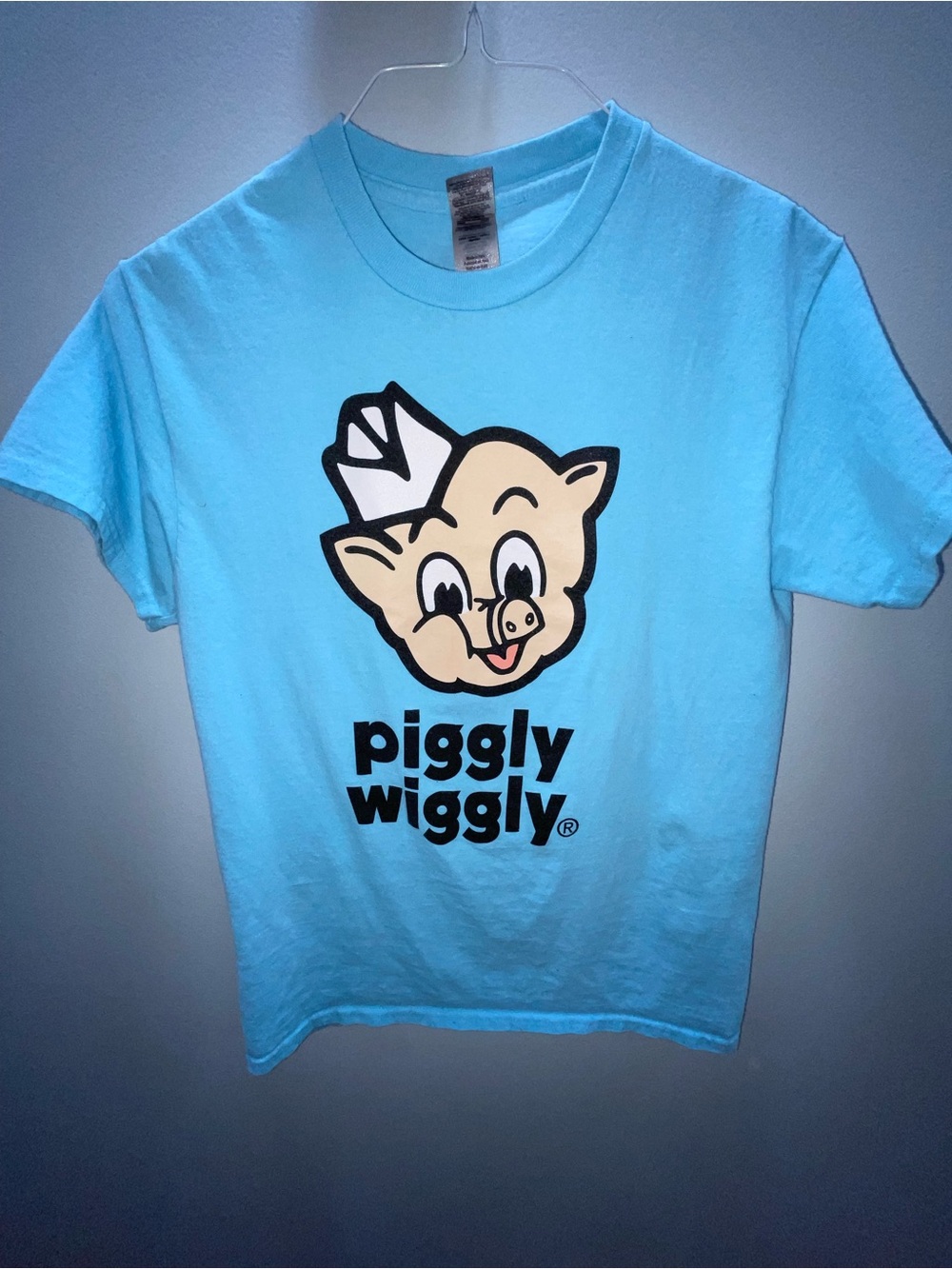 Gildan Light Blue Piggly Wiggly Graphic Tee